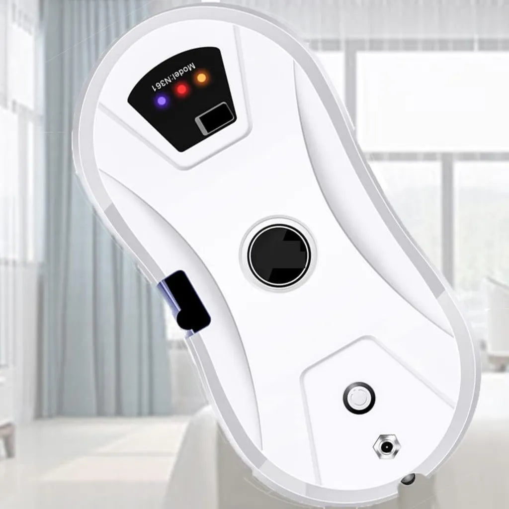 Robot de Limpieza de Ventanas Inteligente Automático, Cobertura del 98%, Magnético y Remoto, Versión Europea, Blanco