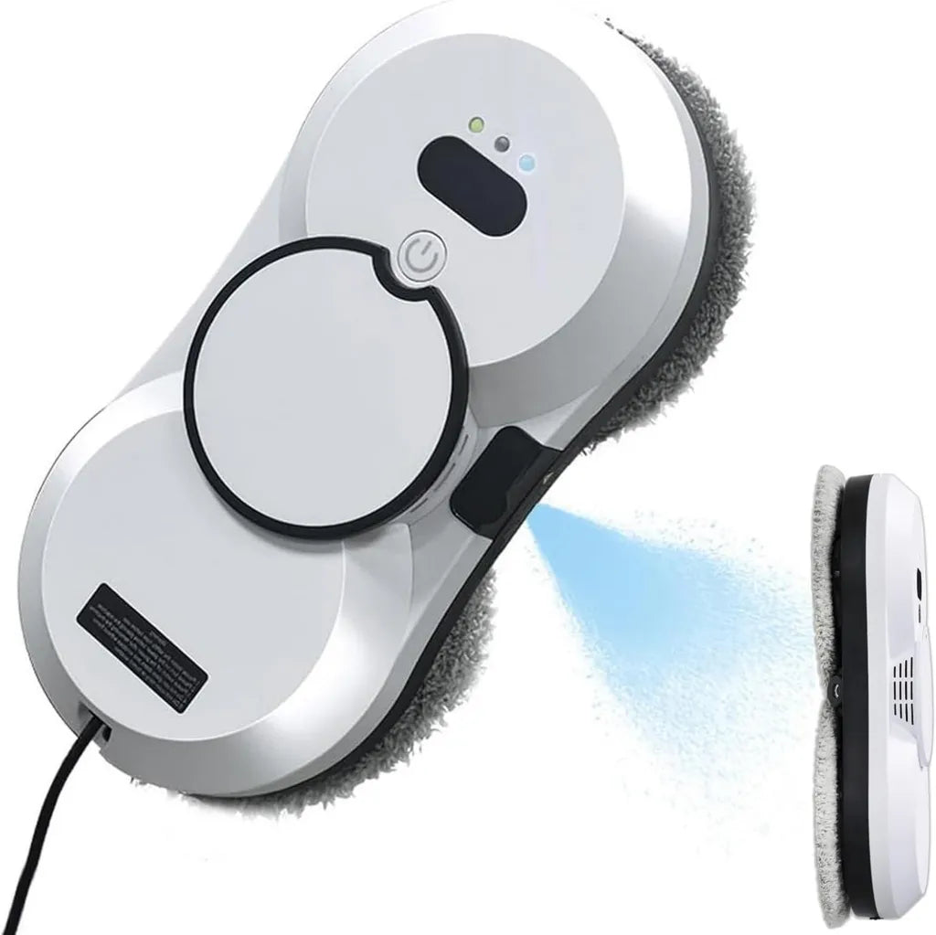 Robot Limpiacristales Inteligente con Control Remoto y Potencia de Succión de 5600 PA para Superficies Lisas