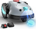 YARDCARE V100 Robot Cortacésped Inteligente con Navegación Visual, Corte Eficiente y Batería de Larga Duración para Jardines de hasta 150m²