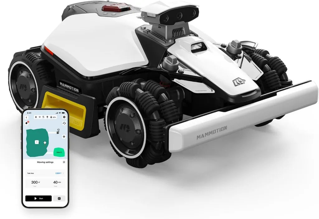 Robot Cortacésped MAMMOTION LUBA Mini 2 AWD 1000, Sin Cable, con Cámaras AI y Posicionamiento Preciso