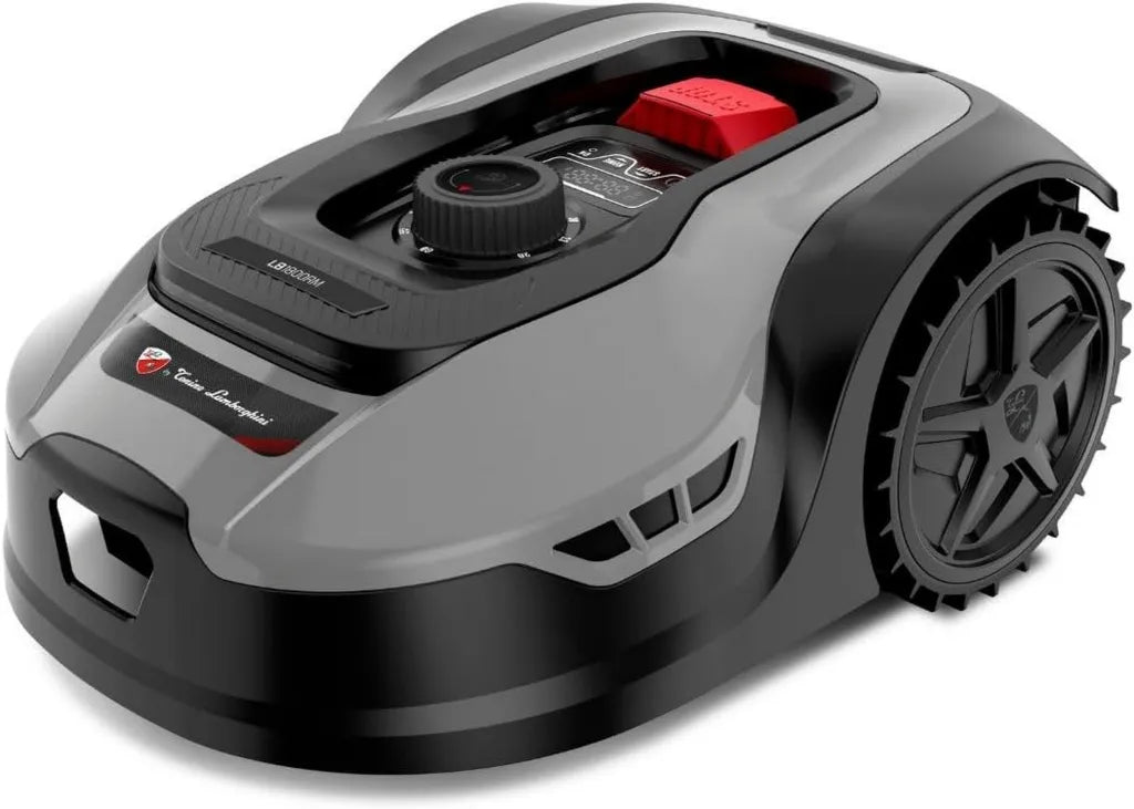 Cortacésped Automático de Tonino Lamborghini, Control WiFi, 750 m², Batería 20V, Sensor de Lluvia
