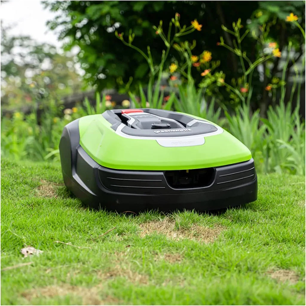 Cortacésped Robótico Inteligente con Carga Automática, Altura Ajustable 20-60mm, Incluye Cable Delimitador, Ultrasilencioso con App Móvil