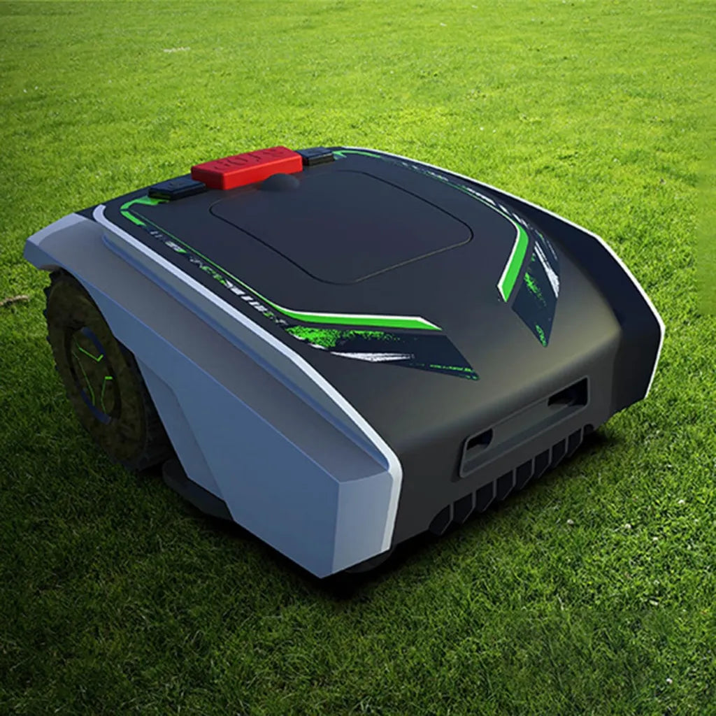 Cortacésped Robótico Inteligente con App, Silencioso, Rutas Personalizadas, Carga Automática, para Jardines Medianos