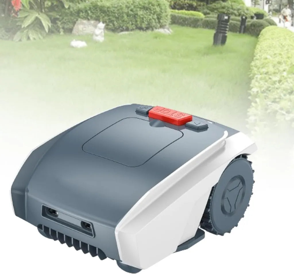 Robot cortacésped automático con carga y gestión multizona para jardines