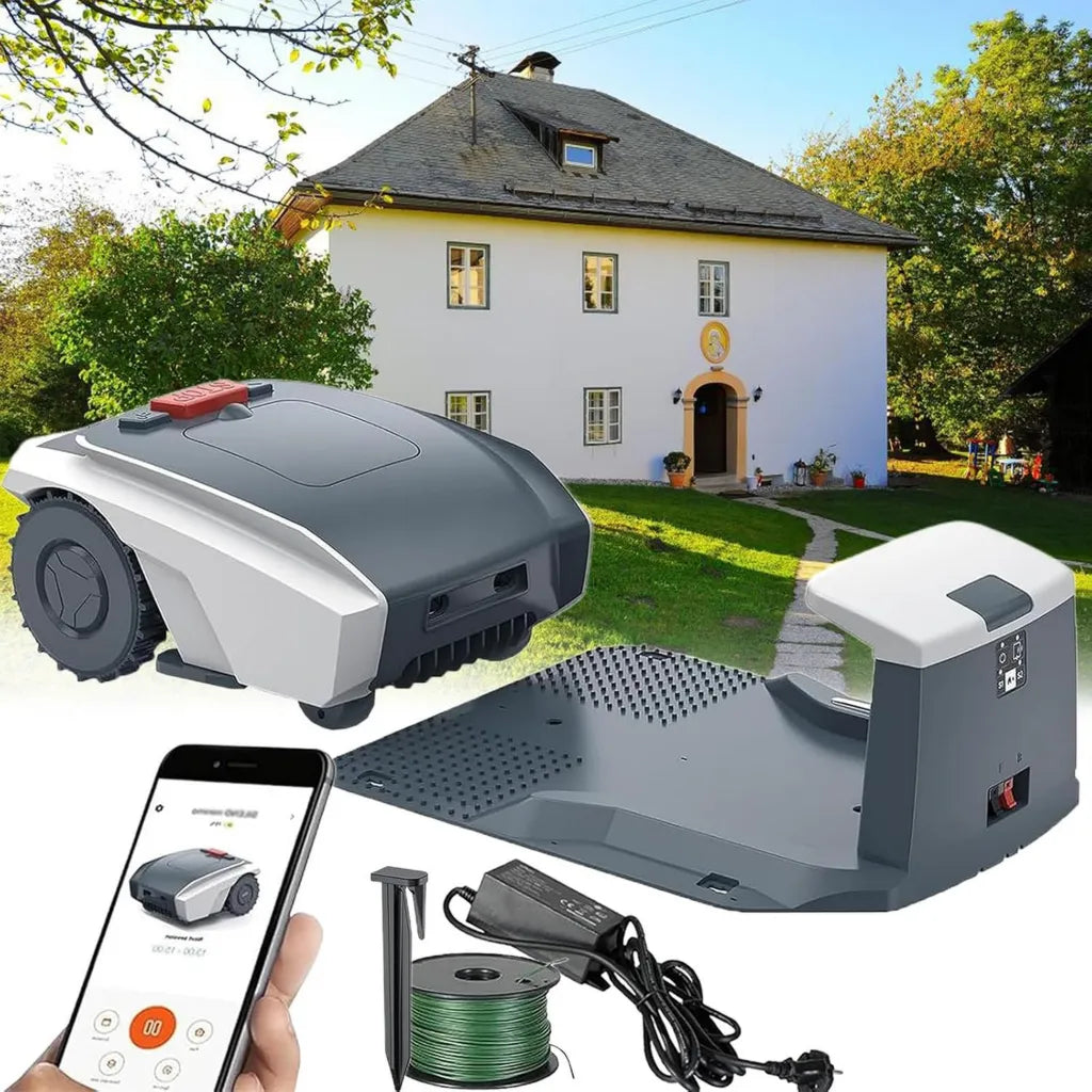 Cortacésped Robótico Inteligente para Jardines de hasta 1500m² - Control App y GPS
