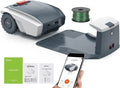 Robot cortacésped automático con control Bluetooth y GPS para jardines grandes