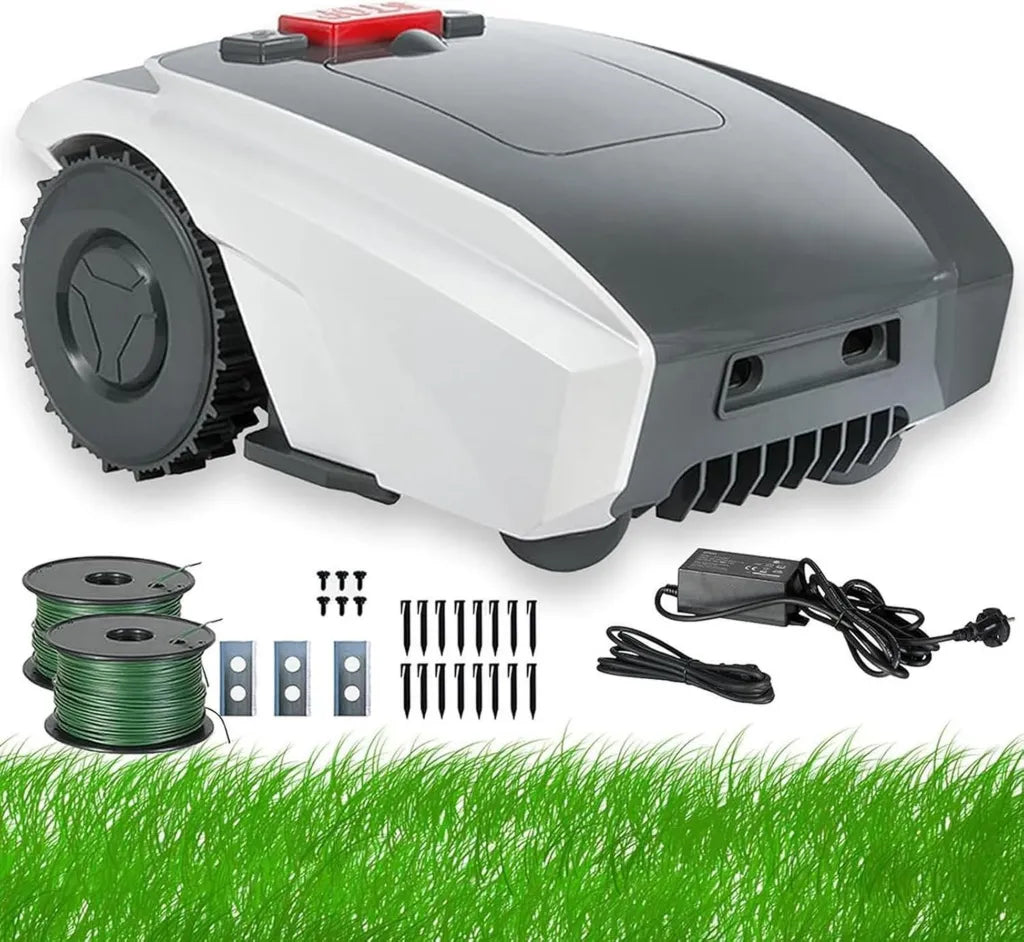 Robot Cortacésped Inteligente 1500m² | Evita Obstáculos | Cortes Precisos | Funcionamiento en Pendientes del 25% | Batería 5000mAh