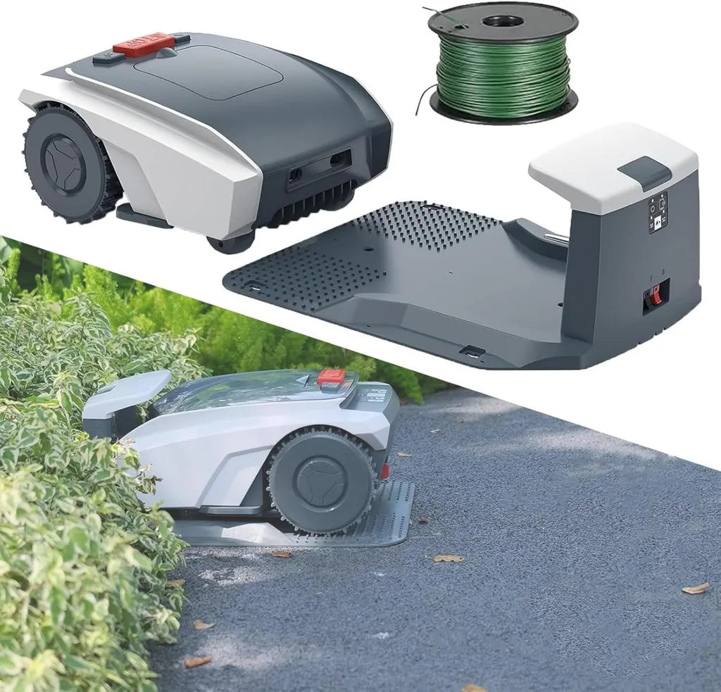 Cortacésped Robótico Inteligente GPS para Jardines de 1500m² con Estación de Carga