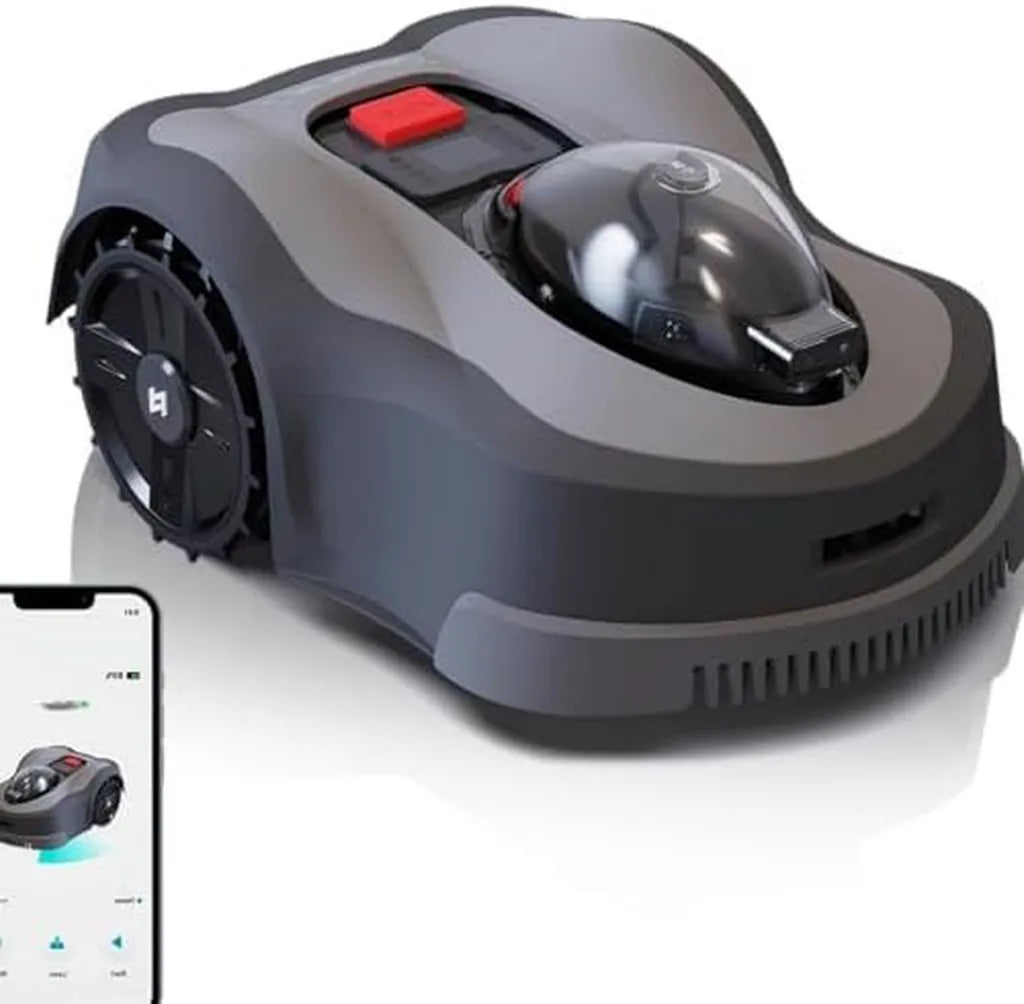 Cortacésped Robótico Automático con Base de Recarga, Sin Cables, para Jardines de 3000/6000 m²