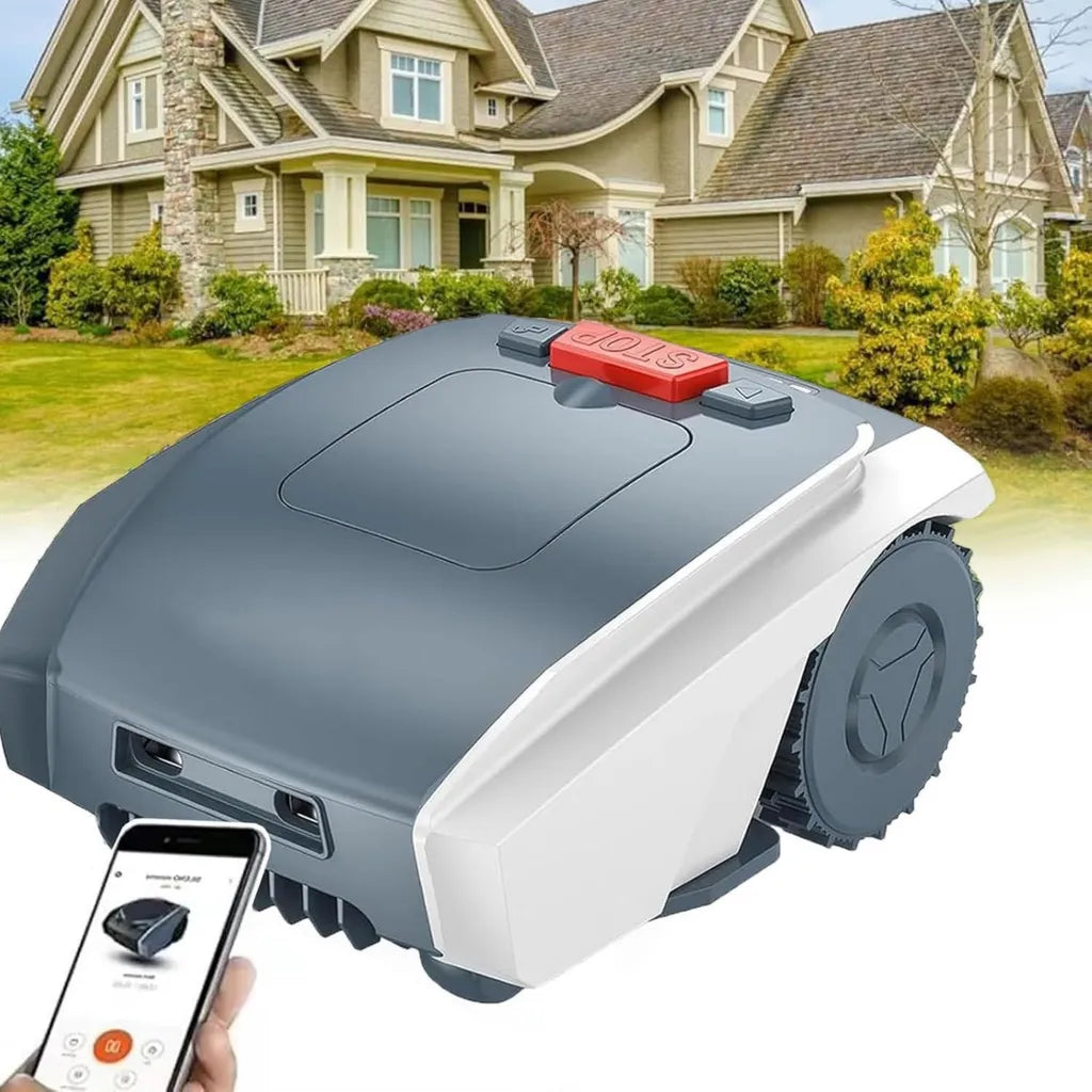 Robot Cortacésped Automático con GPS, Cubre hasta 2/3 Acres, Control por App y Carga Automática