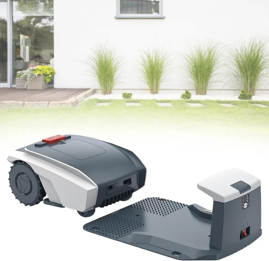 Robot cortacésped automático con GPS para 0,4 acres, altura ajustable 20-55 mm, ancho de corte 19 cm