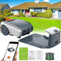 Cortacésped Robótico Inteligente con GPS y Bluetooth para Jardines Hasta 1500 m², Gris