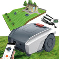 Robot Cortacésped Inteligente 1500 m², con Control WiFi y Planificación de Rutas, Color Gris