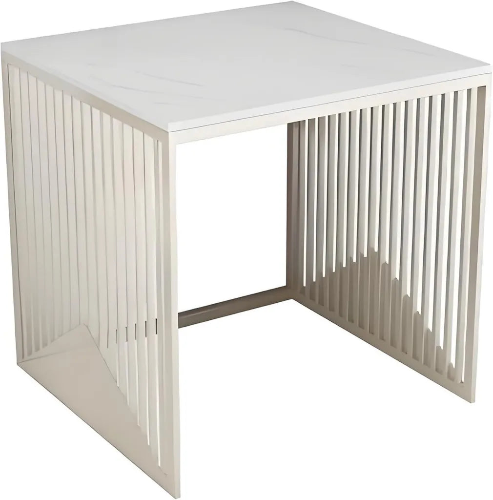 Mueble Organizador Compatible con Robot Aspirador, con Mesa de Pizarra y Armario Oculto