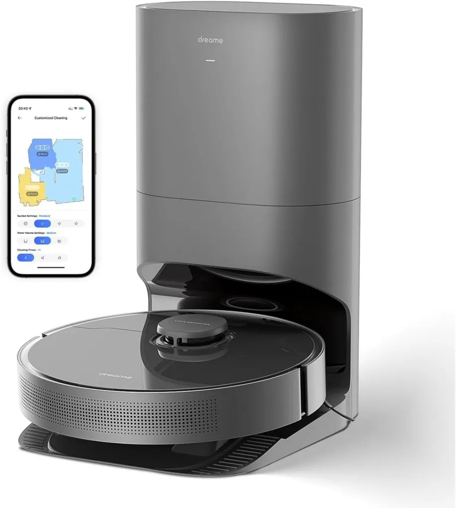 Robot Aspirador DREAME D10s Plus con Vaciado Automático, Potencia 5.000Pa y Control por App