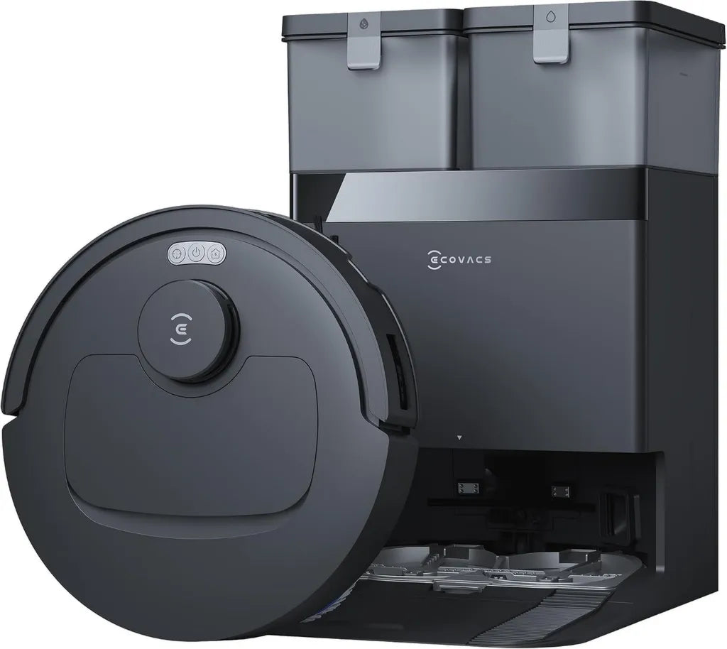 Robot Aspirador y Mopa ECOVACS DEEBOT T30e Omni, Succión Potente 25000 Pa, Tecnología ZeroTangle 3.0, Cepillos Innovadores y Estación de Auto Limpieza