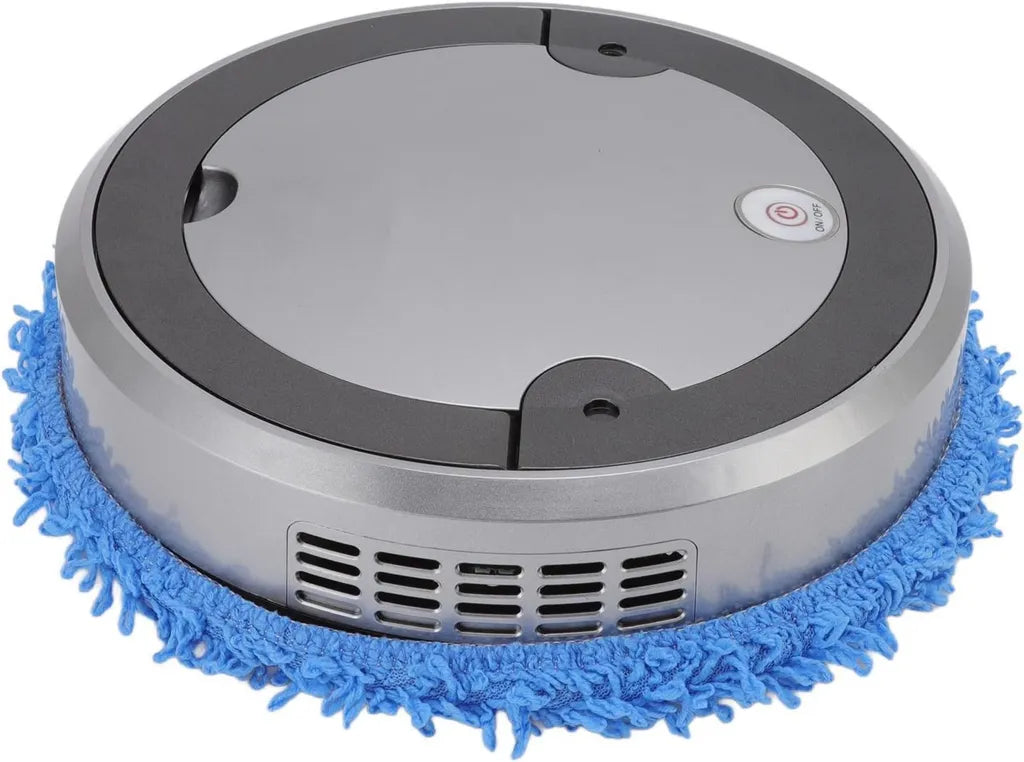 Aspirador Robot Inteligente POENVFPO con Función de Barrido y Fregado para el Hogar, Alta Capacidad de Batería, Material ABS