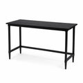 Mesa de MDF y Metal Negra 120x60x75 cm