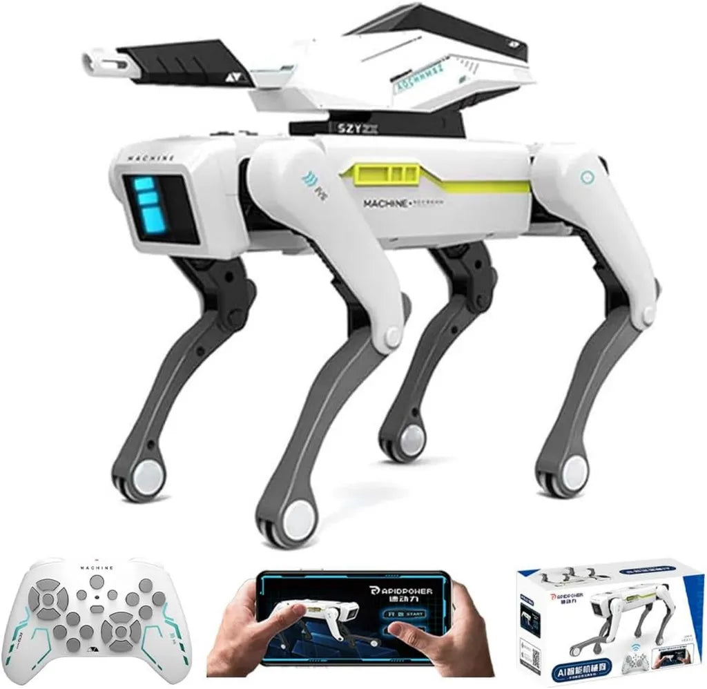 Perro Robot Inteligente para Niños 3-12 Años con Control Remoto y App