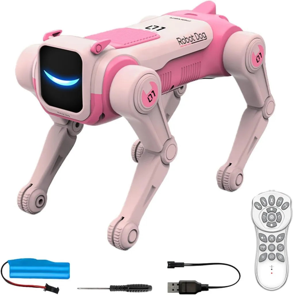 Perro Robot Inteligente con USB y Control de Voz para Niños