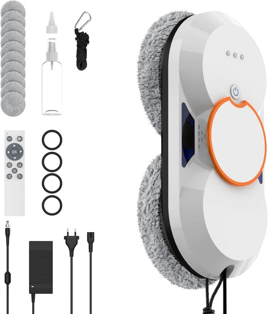 Robot Limpiacristales IERAKOR 5600Pa con Navegación Inteligente y Doble Pulverización