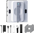 Robot Limpiacristales Inteligente con Control Remoto, 9000 Pa, Seis Modos, Tanque de 100ML, Nebulización y Detección de Bordes