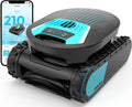 Robot de Piscina Pleco Pro, Limpieza Completa hasta 210 min, Doble Filtración, 7 Modos, Control por App, Ideal para Piscinas hasta 200m², Color Negro