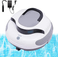 Robot Aspirador de Piscina Inalámbrico, Limpieza Automática para Áreas de Hasta 1000ft², 100 Minutos de Autonomía, Filtro Fino de 180µm, Ligero 3.6 kg, Resistencia al Agua IPX8