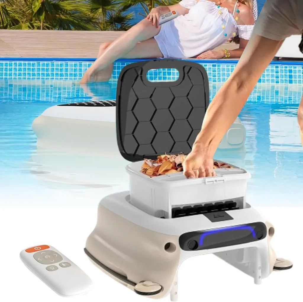 Robot de Limpieza de Piscina Inalámbrico 2025, Capacidad de 10L, Cobertura 185m², Batería 7800mAh, Anticolisión Inteligente