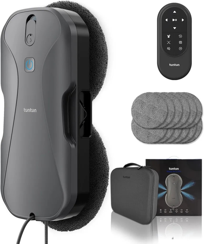 Robot Limpiacristales tuntun W12pro Inteligente y Seguro
