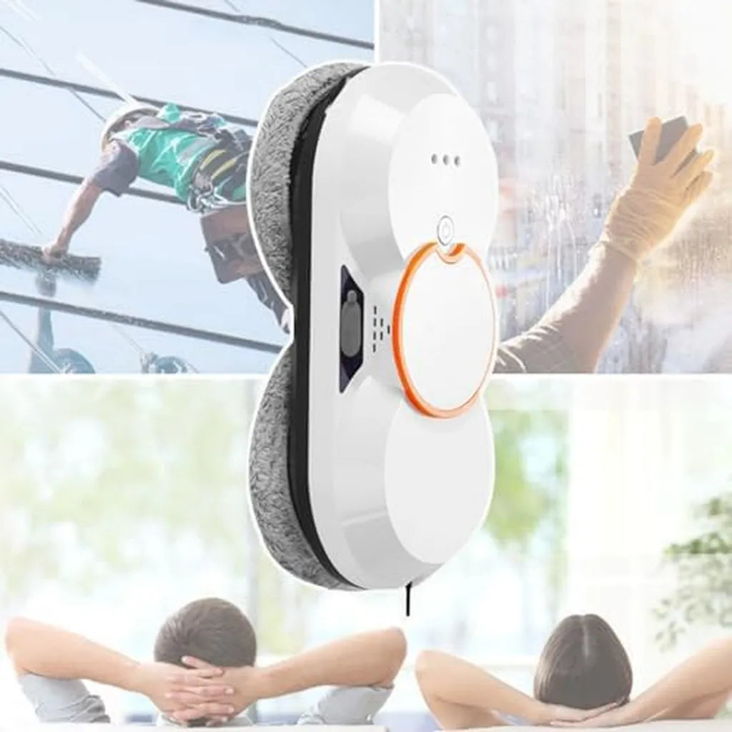 Limpiacristales inteligente con succión de 5600 Pa y rociador automático, control remoto y seguridad anticaída