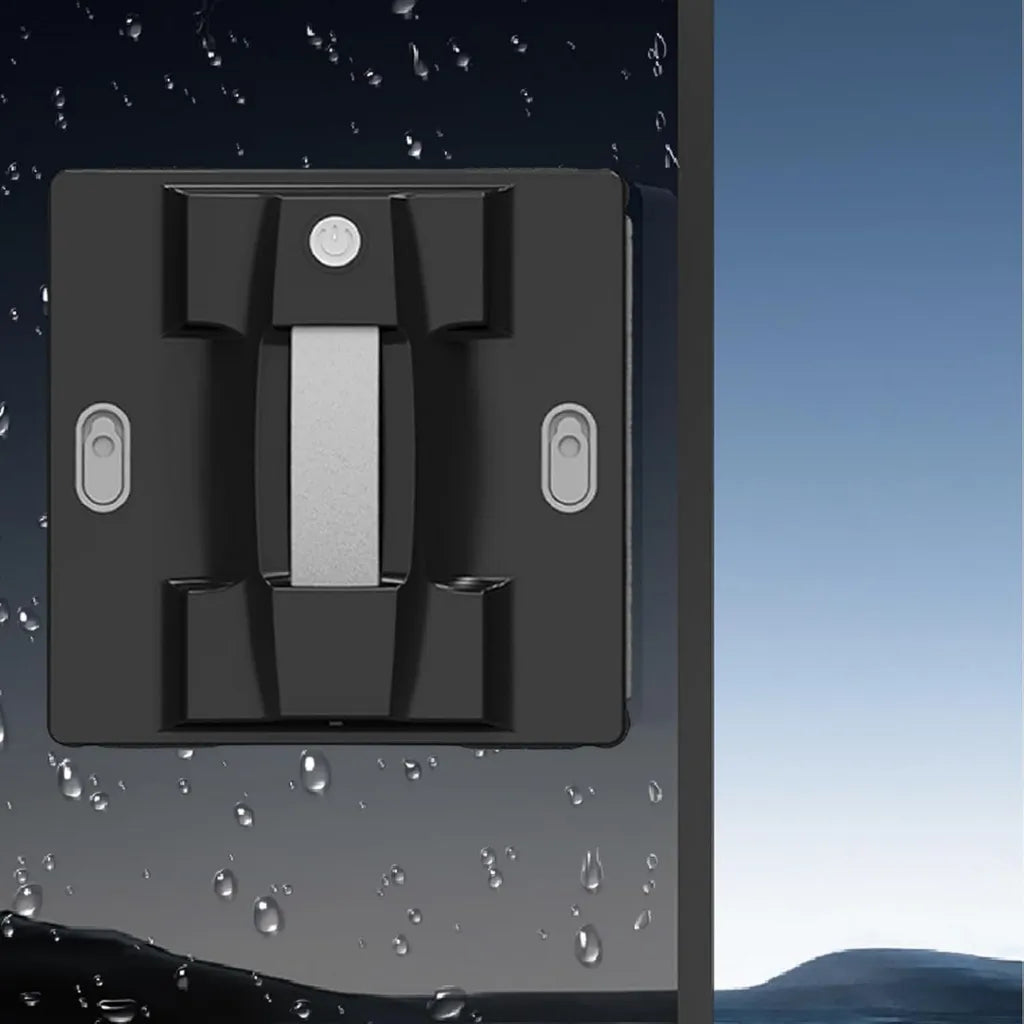 Robot Limpiacristales Inteligente con Alta Velocidad y Funcionamiento Silencioso, Depósito de Agua 100ml, Negro