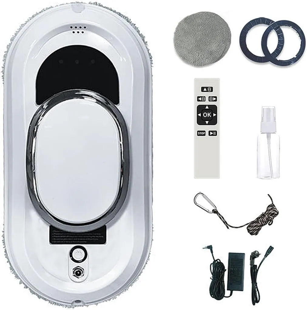 Robot limpiacristales inteligente con control remoto y sensor de bordes para superficies lisas