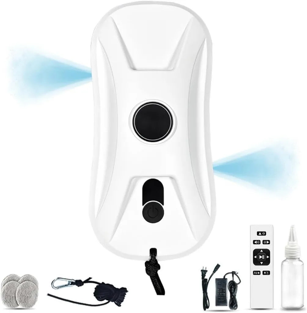 Robot Limpiaventanas Automático con Pulverización y Control Remoto